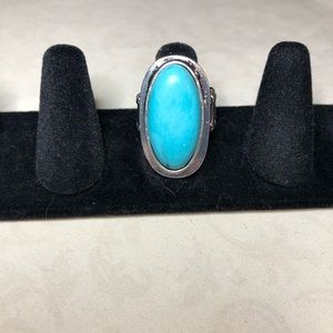 💙💚Paparazzi Turquoise Stretchy Ring💙💚